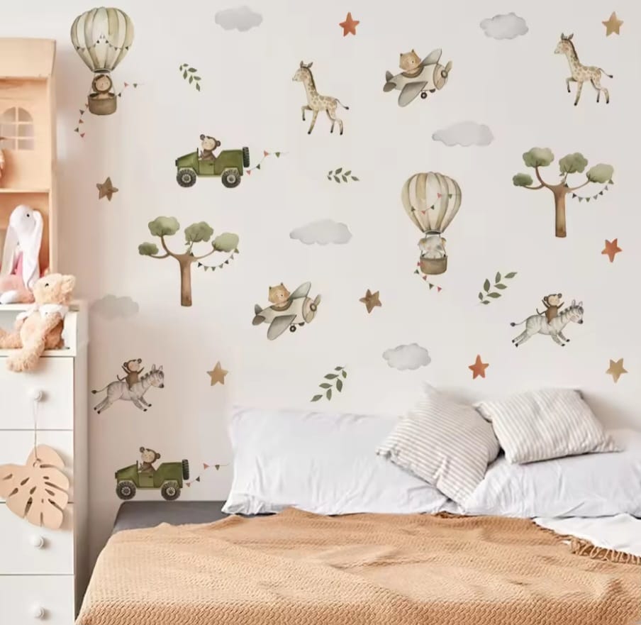 Safari Waldland Wandtattoo
