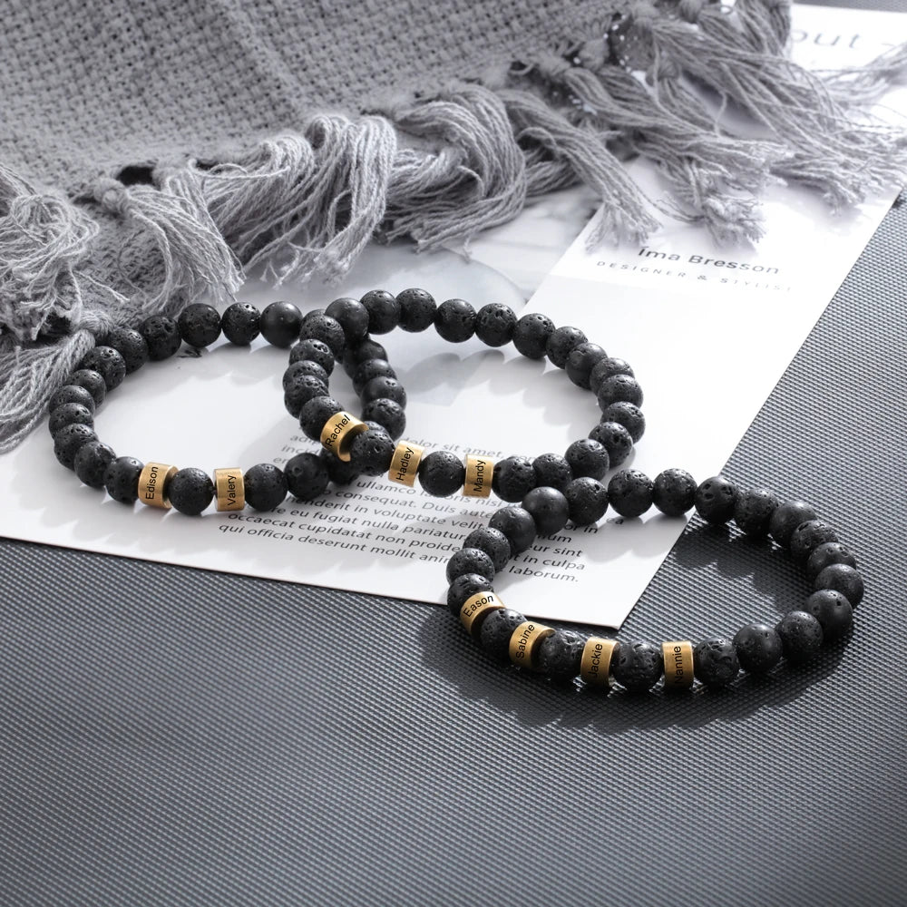Namen Armband verschiedene Farben / Steine