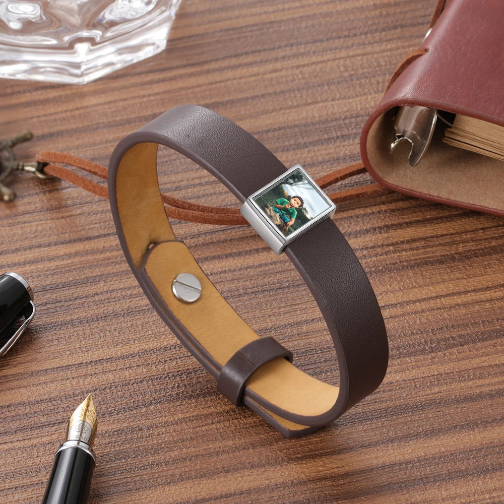Foto Leder Armband