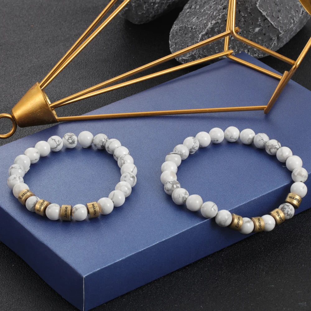 Namen Armband verschiedene Farben / Steine