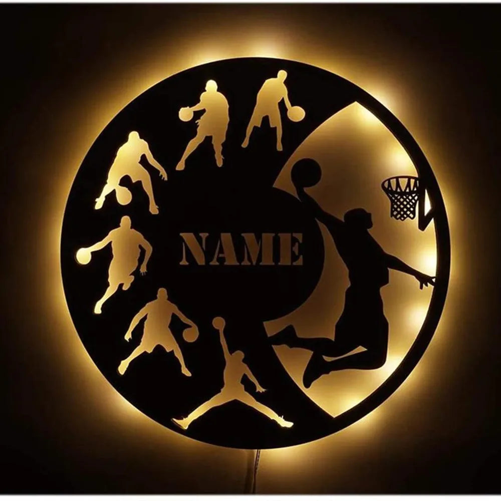 Personalisierbare Lampe Basketball
