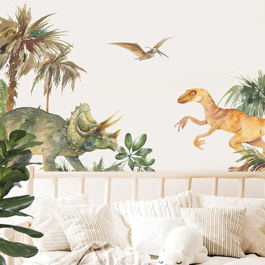 Dinosaurier Land Wandtattoo
