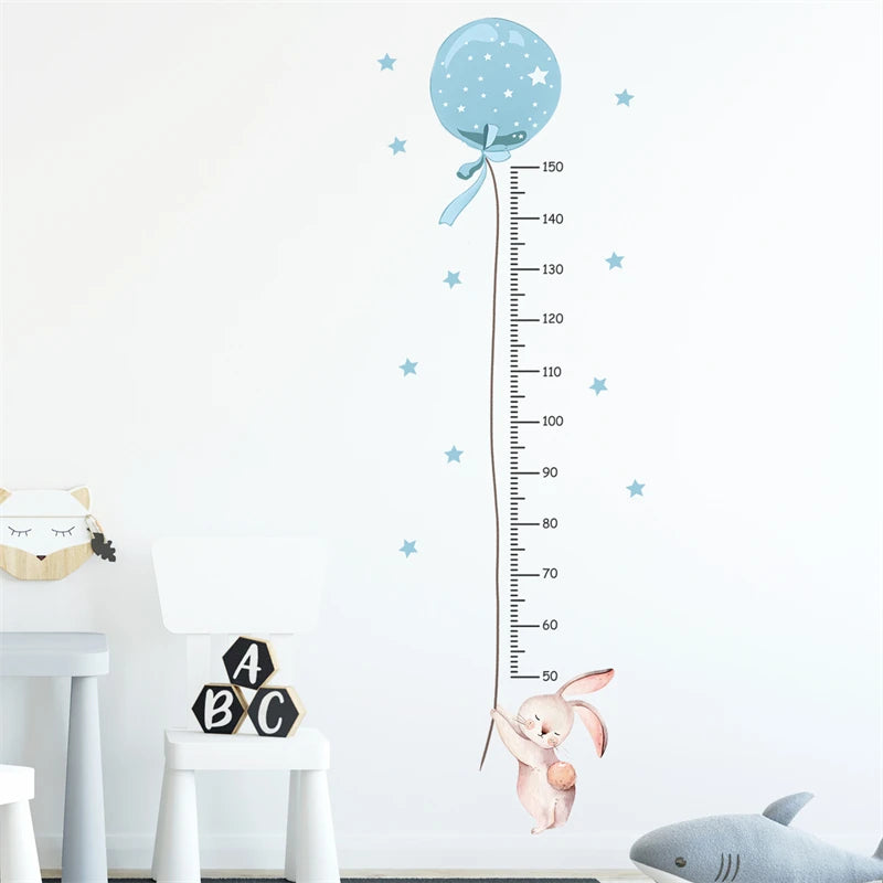 Hase mit Ballon blau Grössentabelle