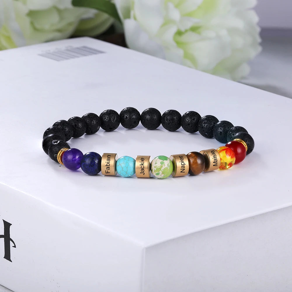 Namen Armband verschiedene Farben / Steine