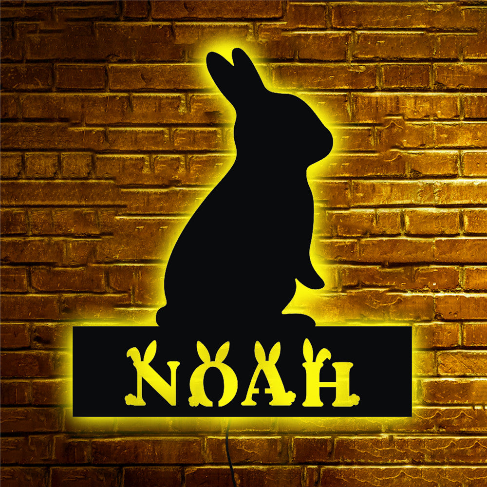 Personalisierbare Lampe Hase