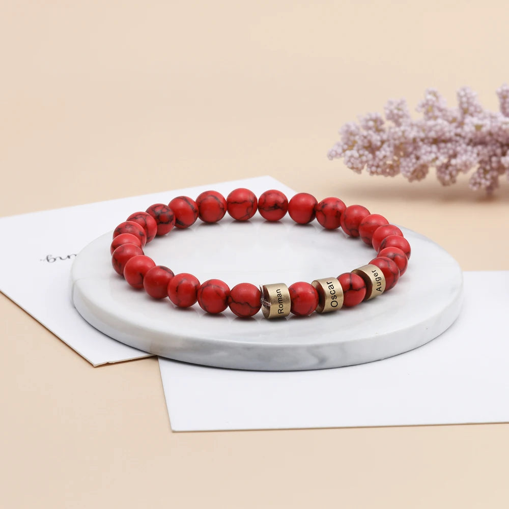 Namen Armband verschiedene Farben / Steine