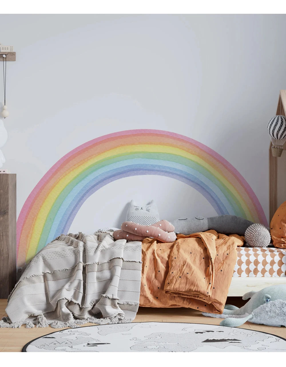 Grosser Regenbogen Aquarell Wandtattoo