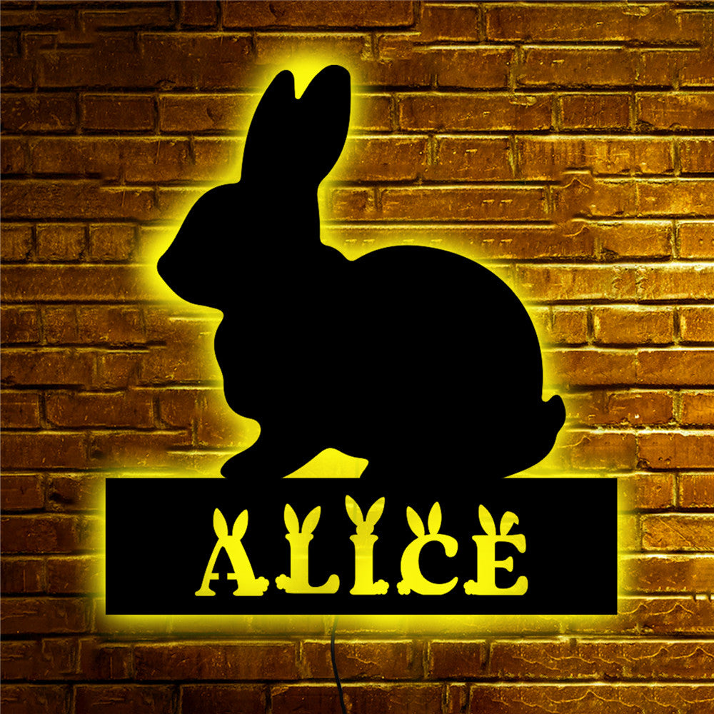 Personalisierbare Lampe Hase