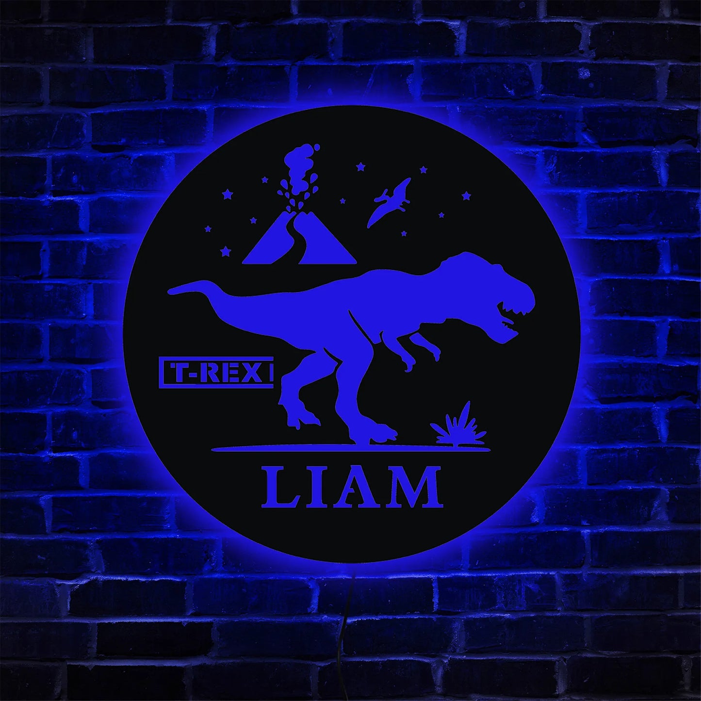 Personalisierte Lampe Dinosaurier T-Rex