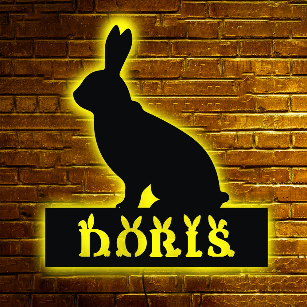 Personalisierbare Lampe Hase