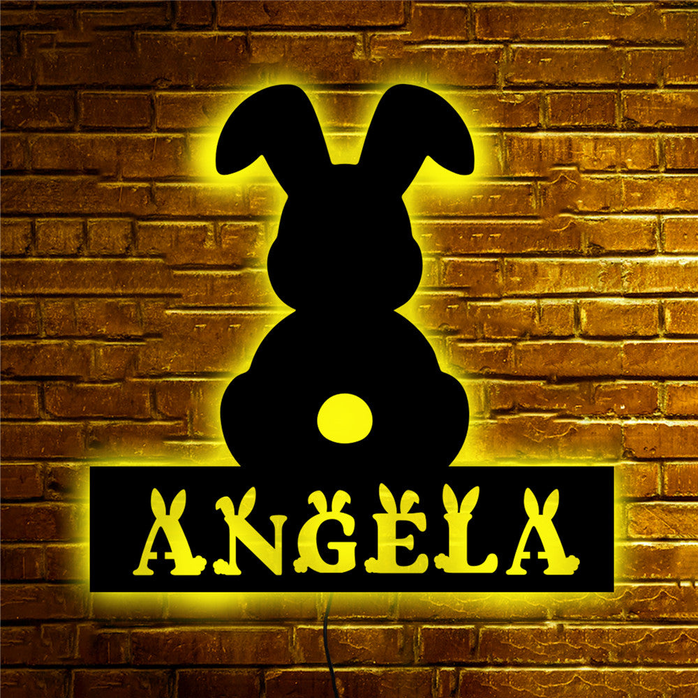 Personalisierbare Lampe Hase