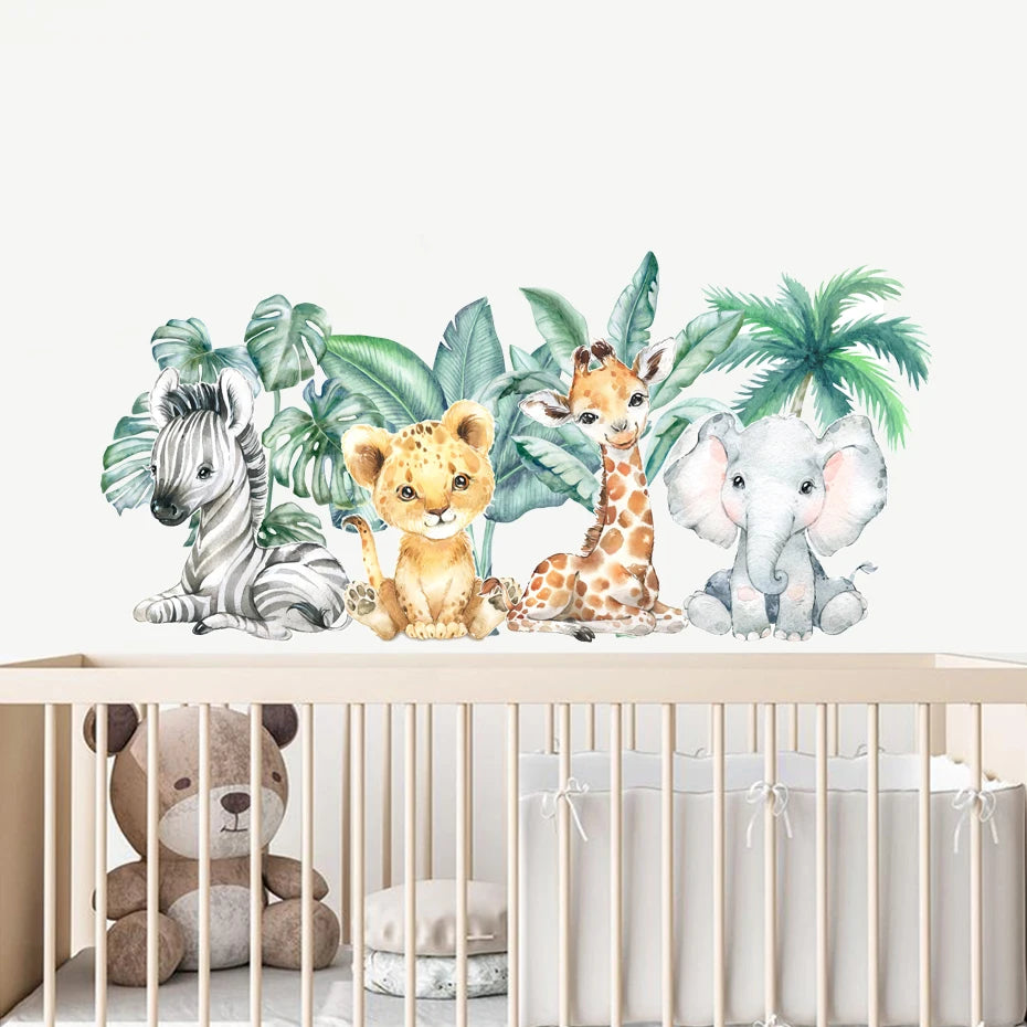 Safari Tiere Wandtattoo