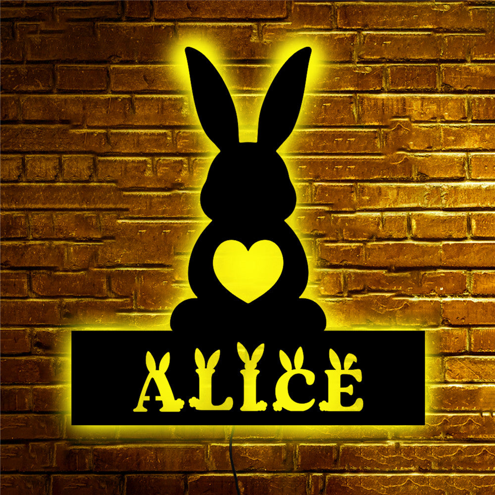 Personalisierbare Lampe Hase