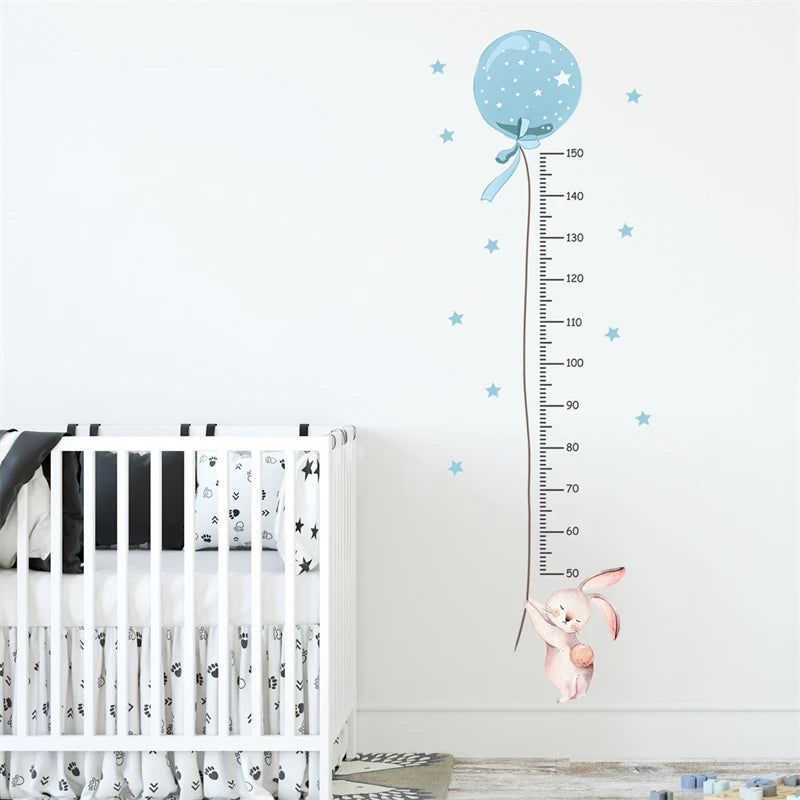 Hase mit Ballon blau Grössentabelle