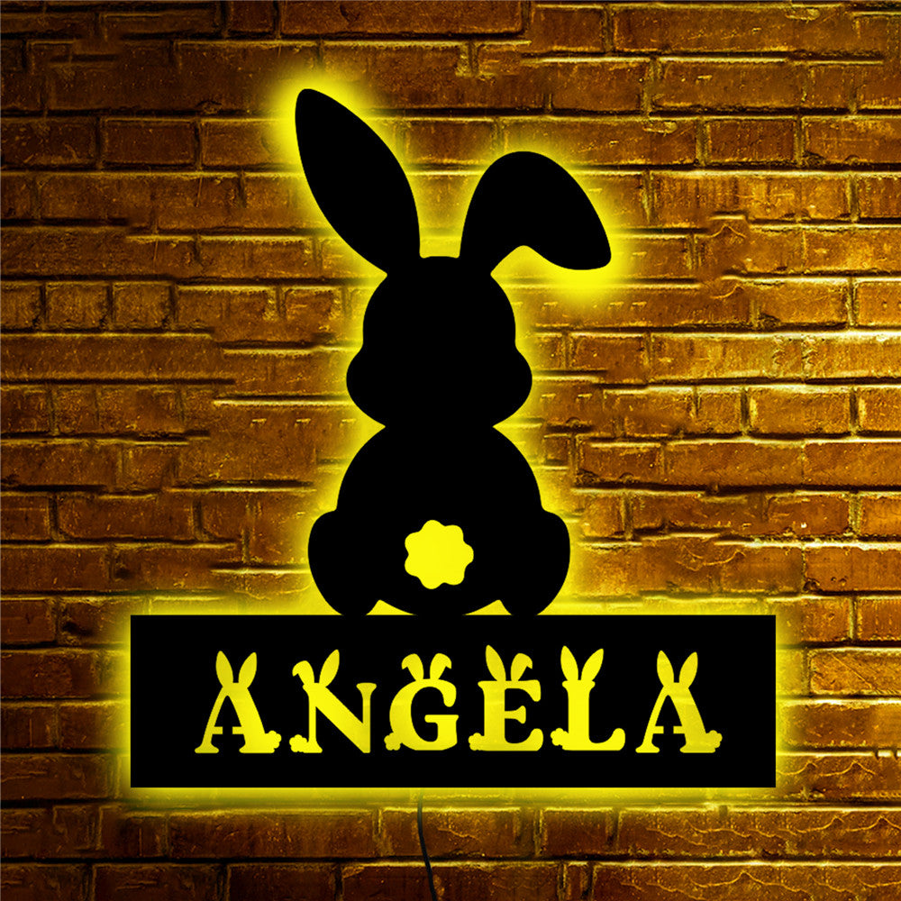 Personalisierbare Lampe Hase