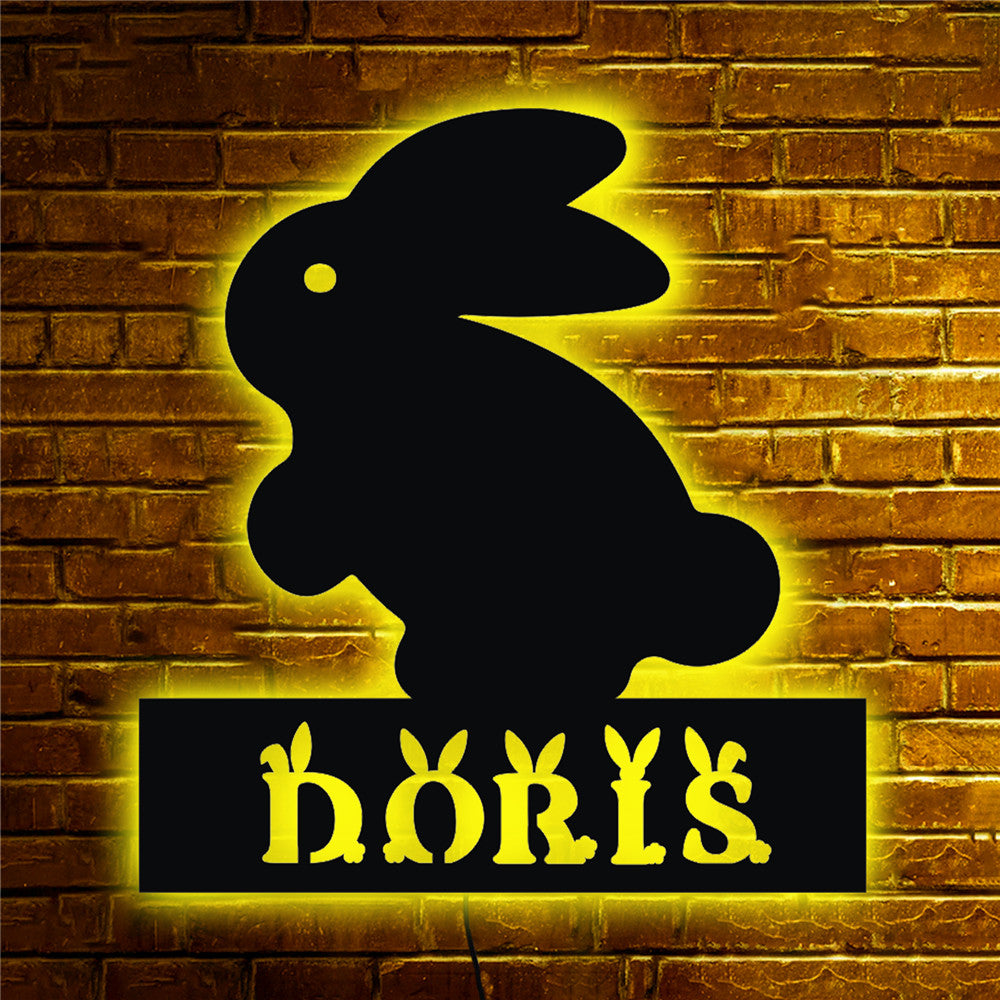 Personalisierbare Lampe Hase