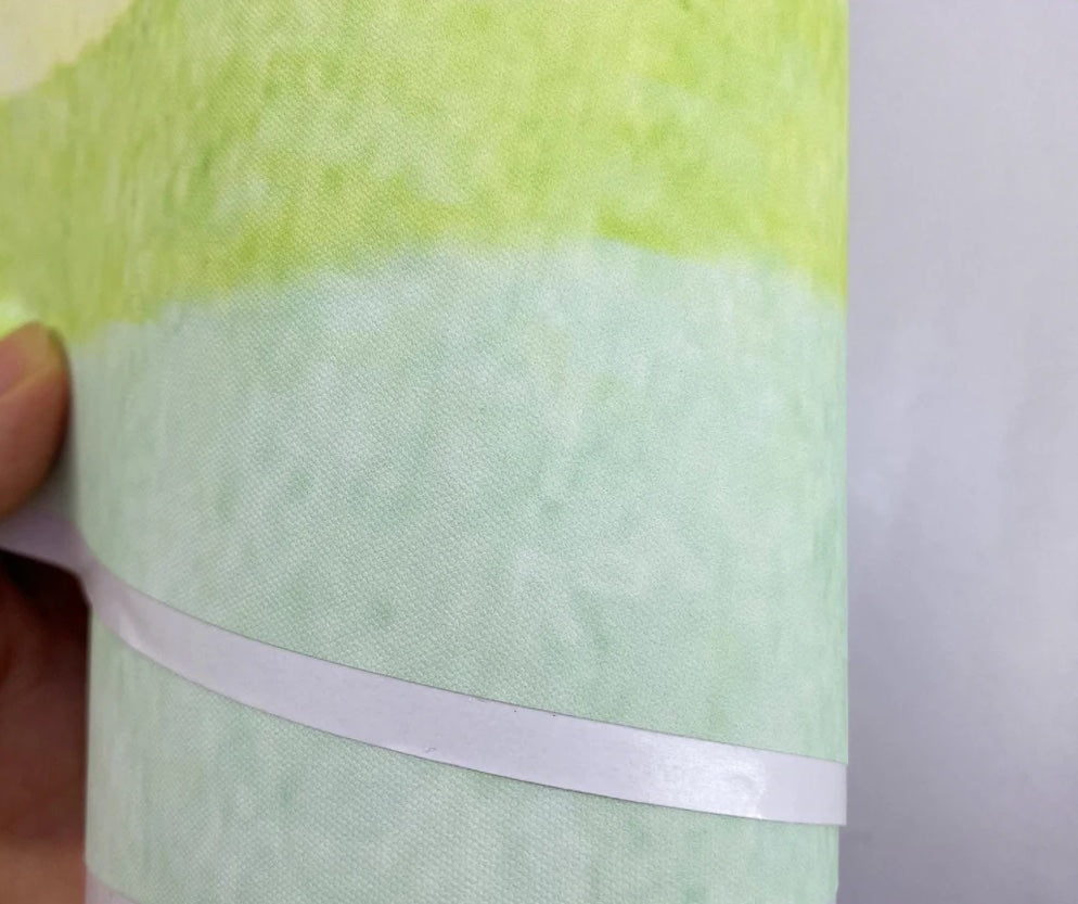 Grosser halber Regenbogen mit Farbpunkten Aquarell Wandtattoo