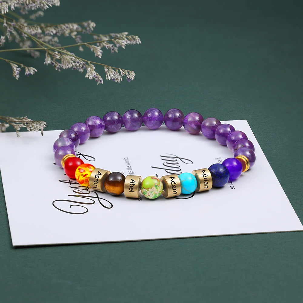 Namen Armband verschiedene Farben / Steine
