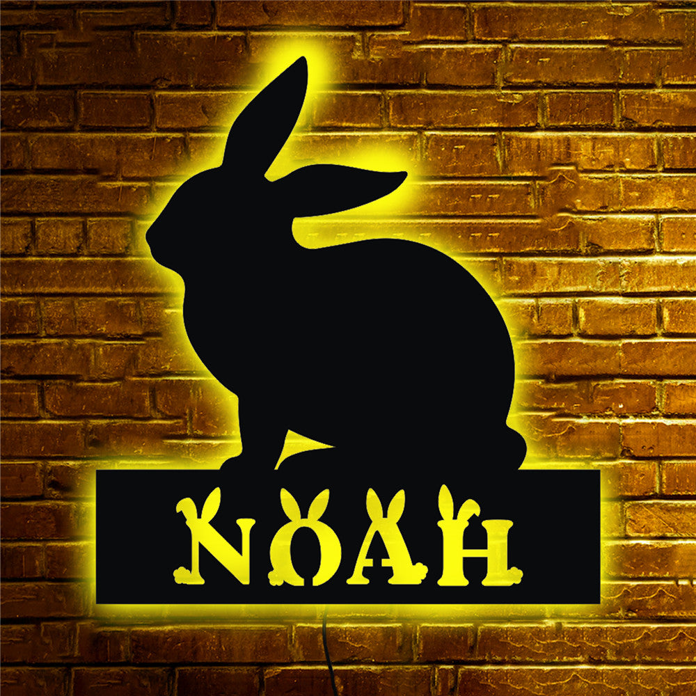 Personalisierbare Lampe Hase