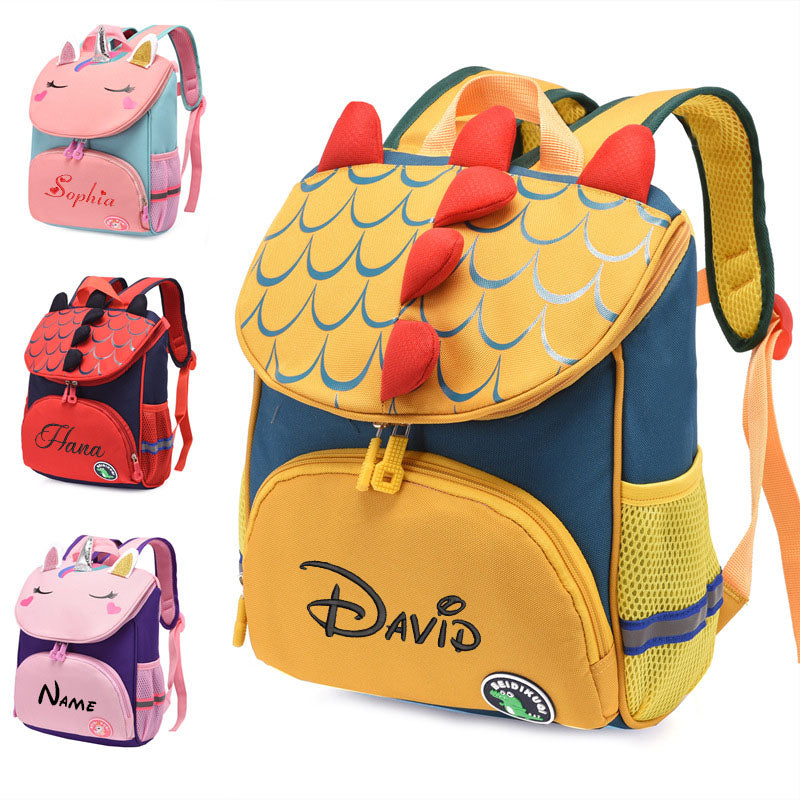Schulrucksack personalisierbar Dinosaurier