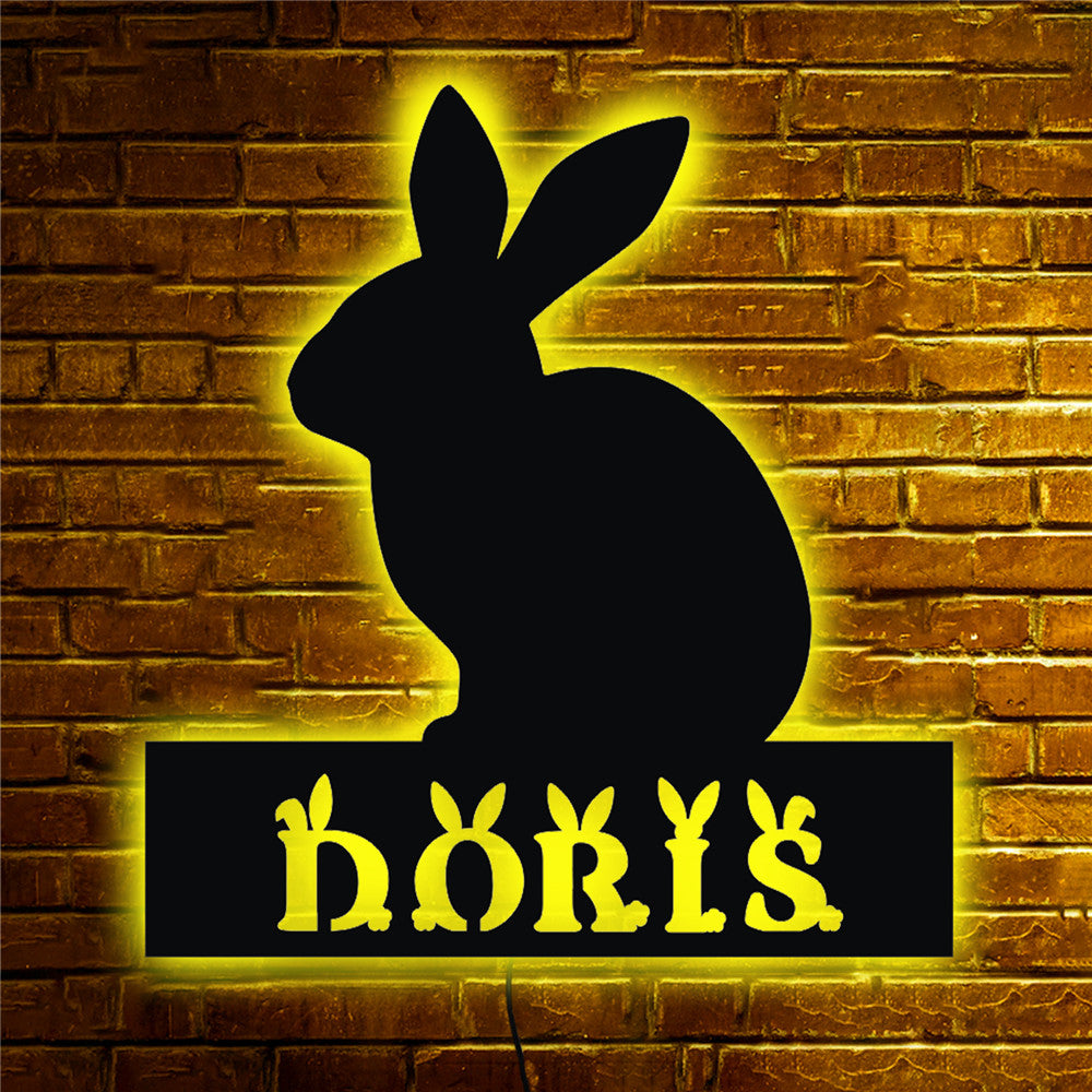 Personalisierbare Lampe Hase