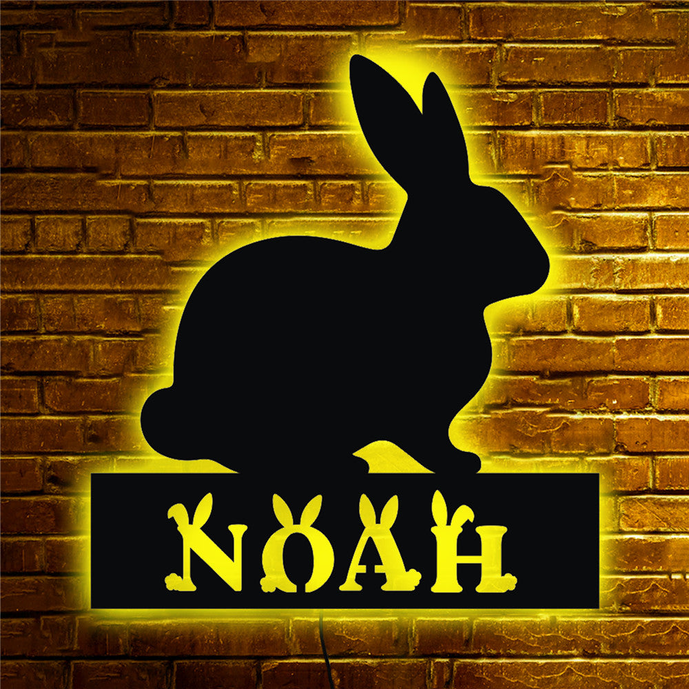 Personalisierbare Lampe Hase