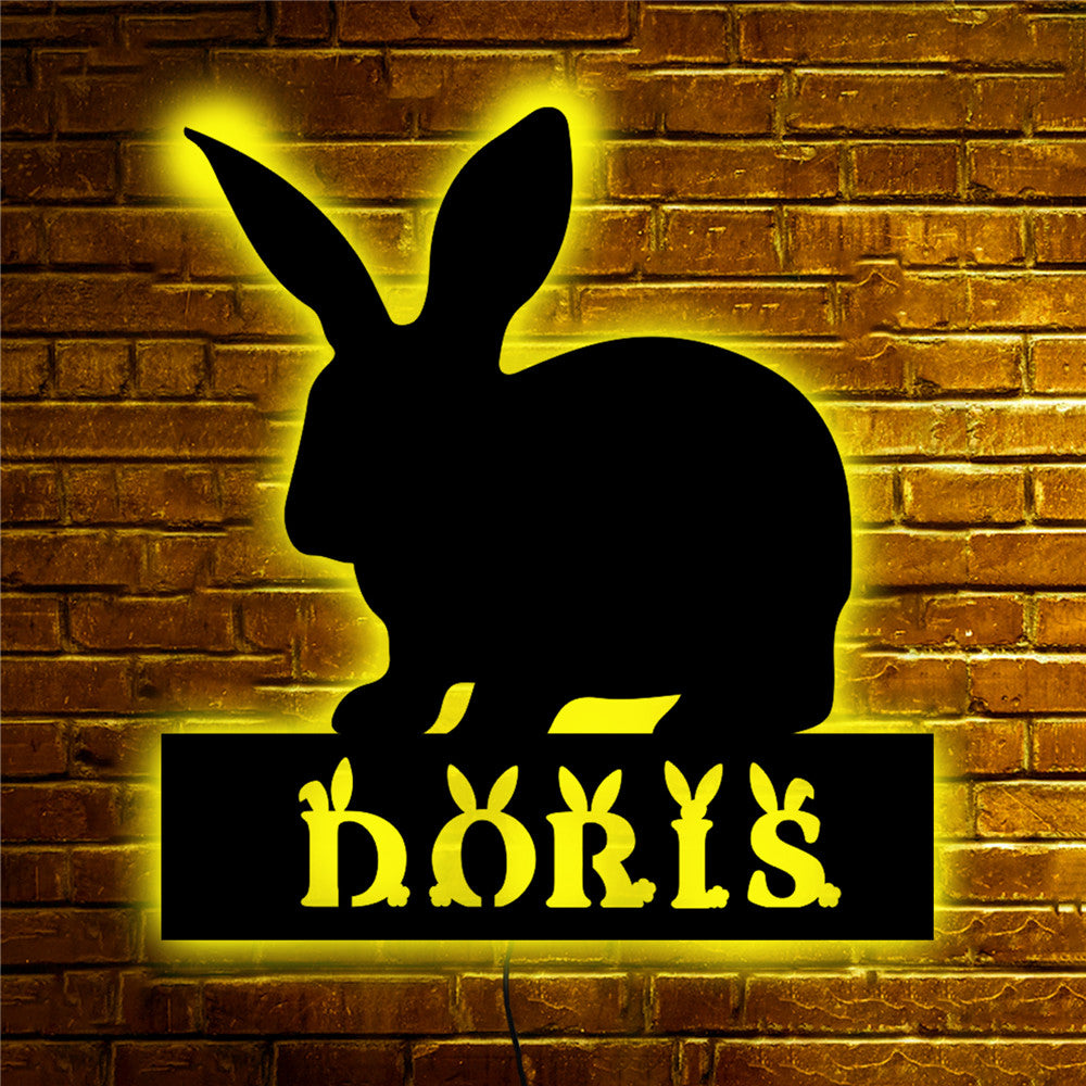 Personalisierbare Lampe Hase