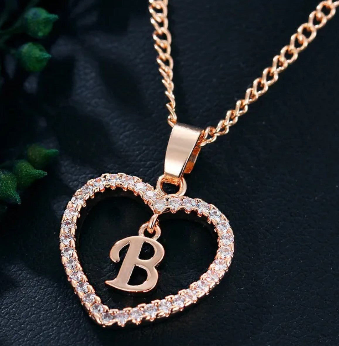 Zirconia Herz Buchstaben Kette
