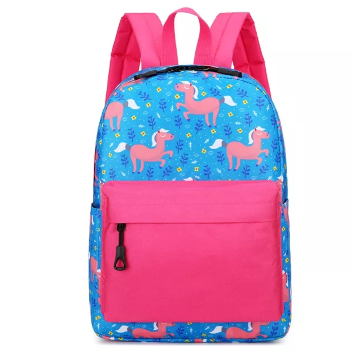 Schulrucksack personalisierbar Rosa Einhorn