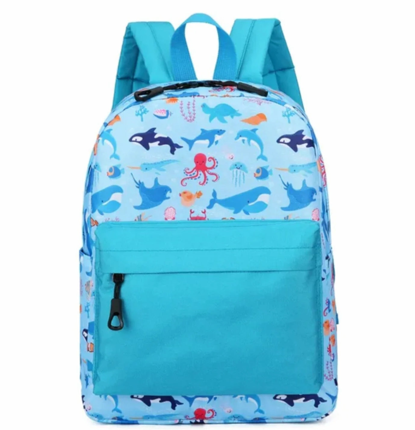 Schulrucksack personalisierbar bunte Meerestiere