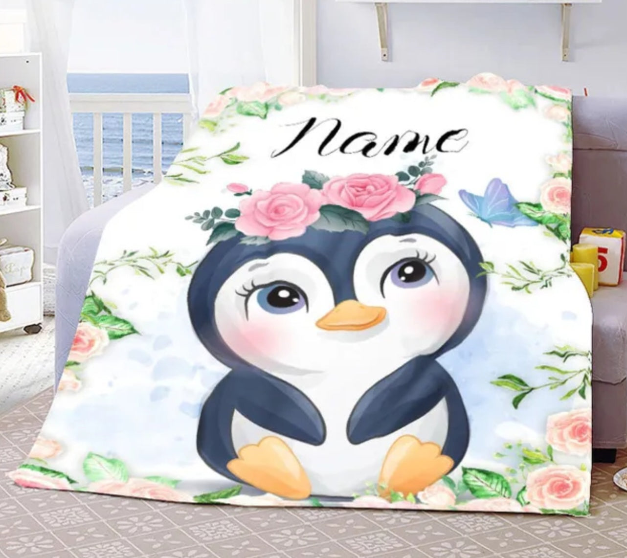 Namensdecke Pinguin