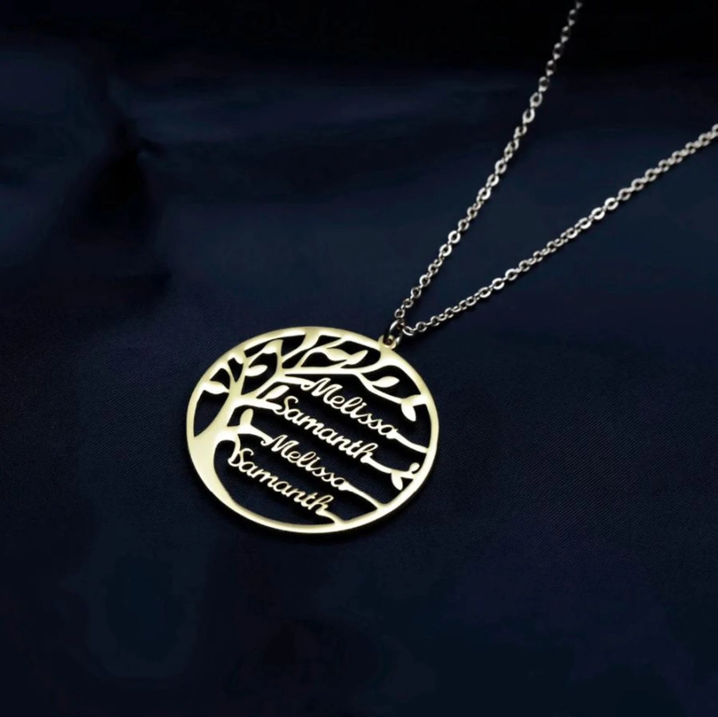 Lebensbaum Kette personalisierbar