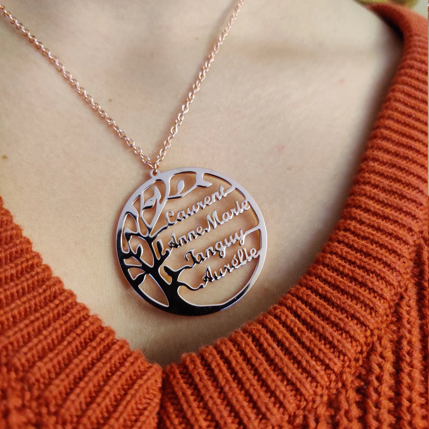 Lebensbaum Kette personalisierbar