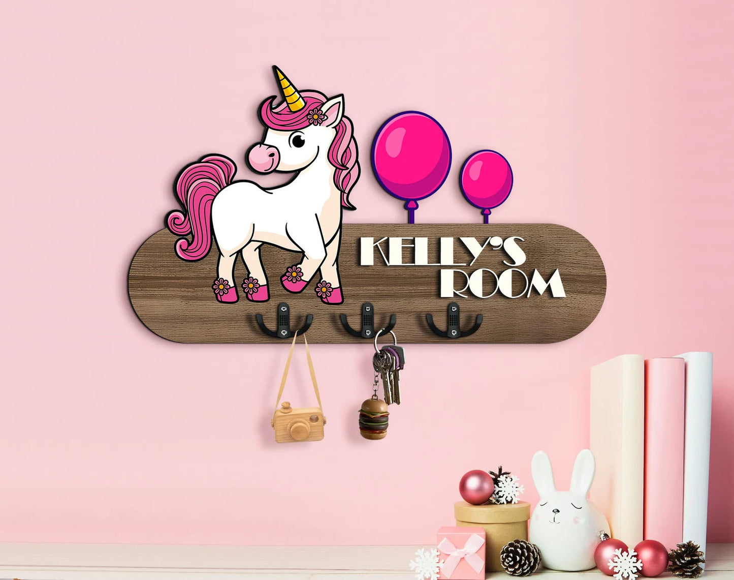 Holzschild Einhorn