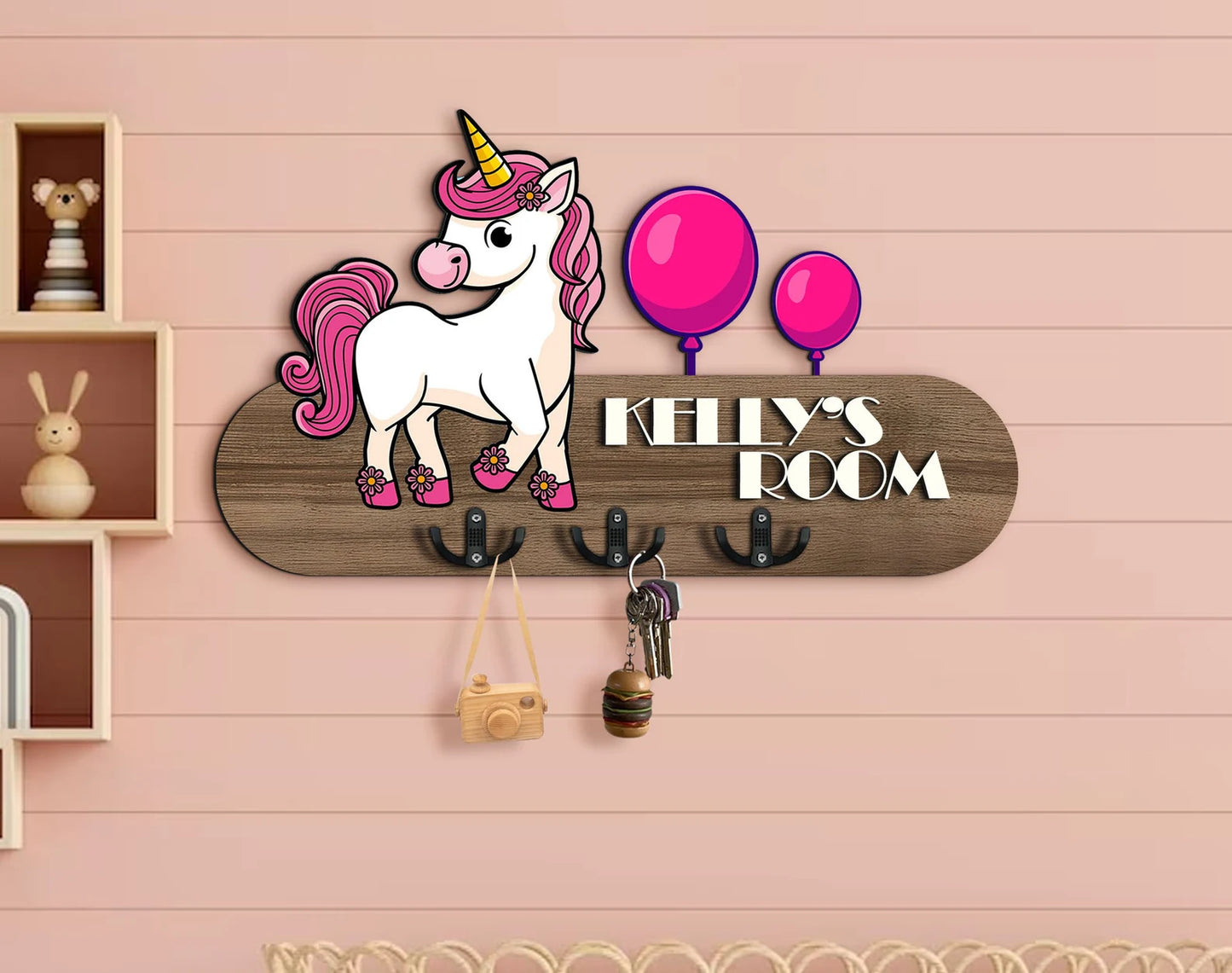 Holzschild Einhorn