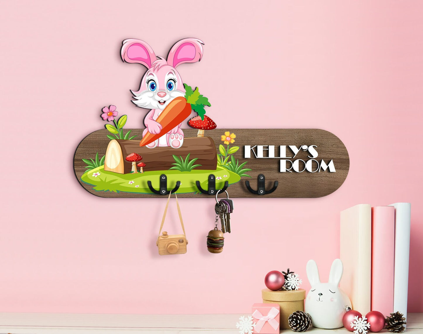Holzschild süsser Hase