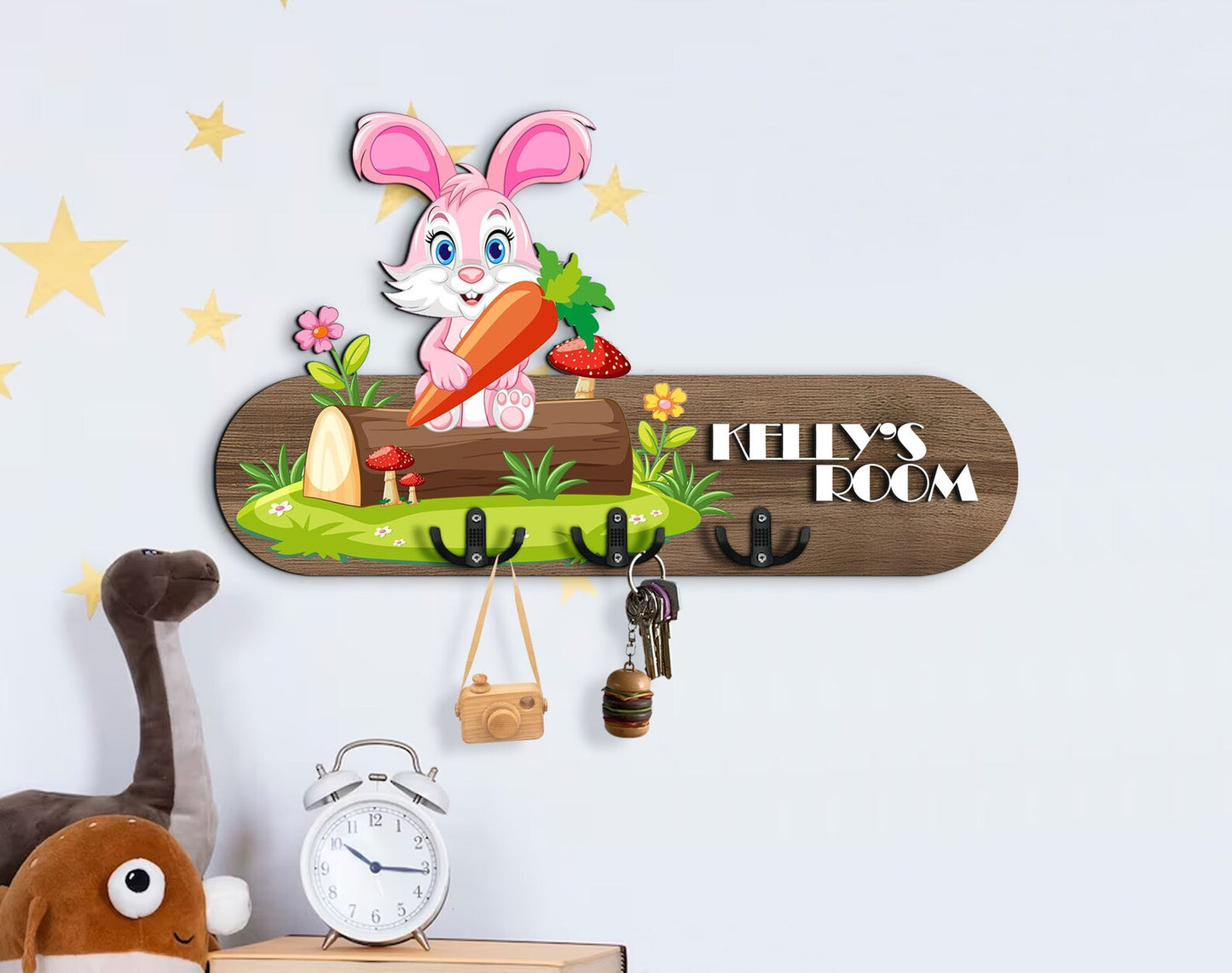 Holzschild süsser Hase