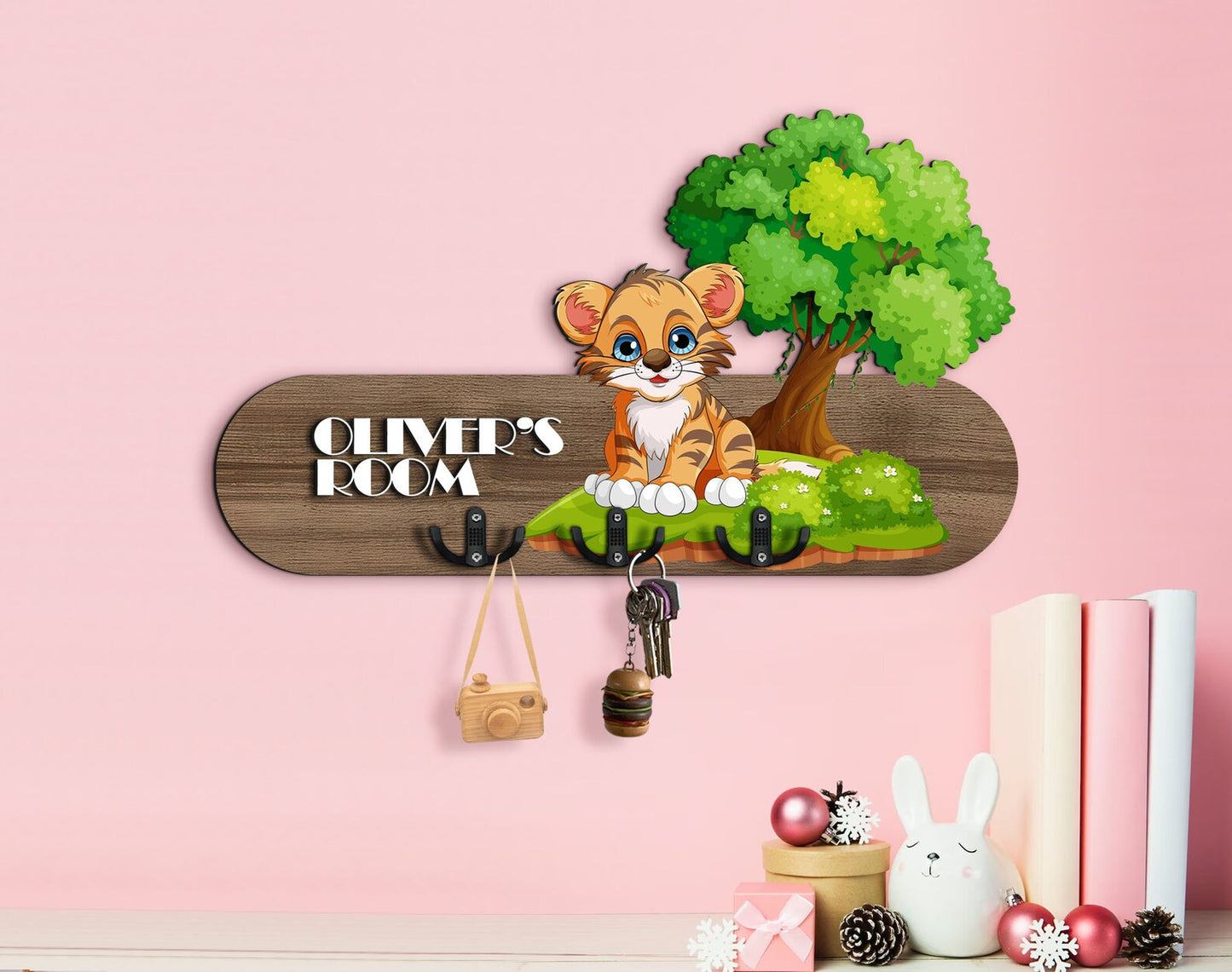 Holzschild süsser Tiger Baby