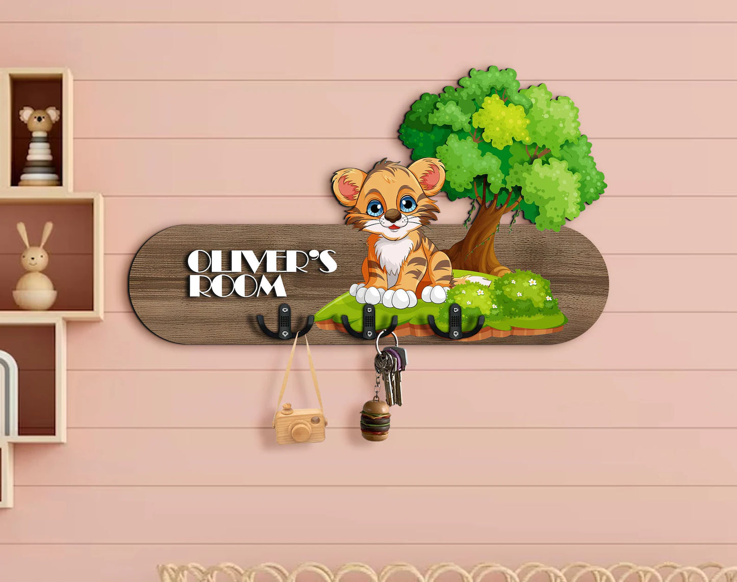 Holzschild süsser Tiger Baby