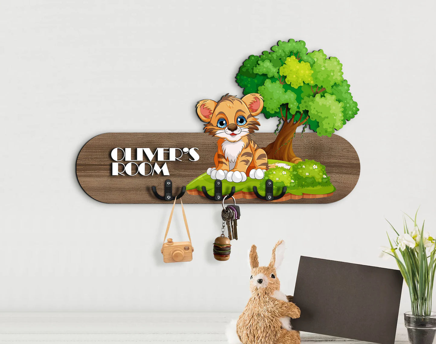 Holzschild süsser Tiger Baby
