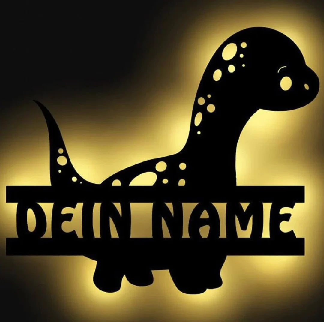 Personalisierbare Lampe Brachiosaurus