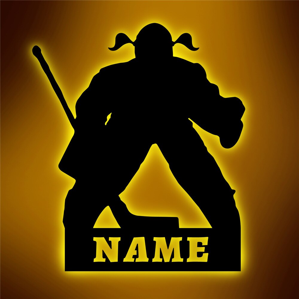 Personalisierte Lampe Eishockey (Damen und Herren)