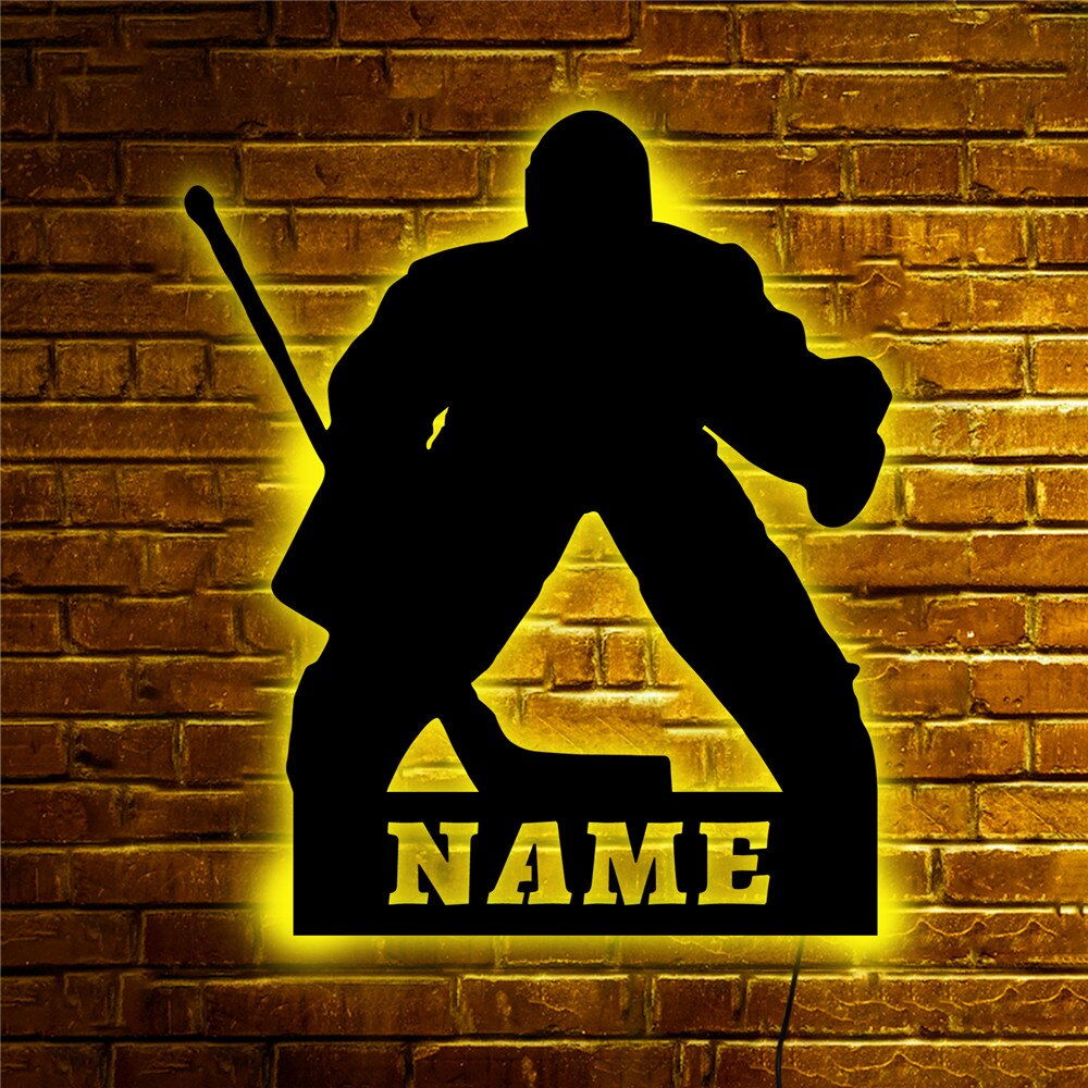 Personalisierte Lampe Eishockey (Damen und Herren)