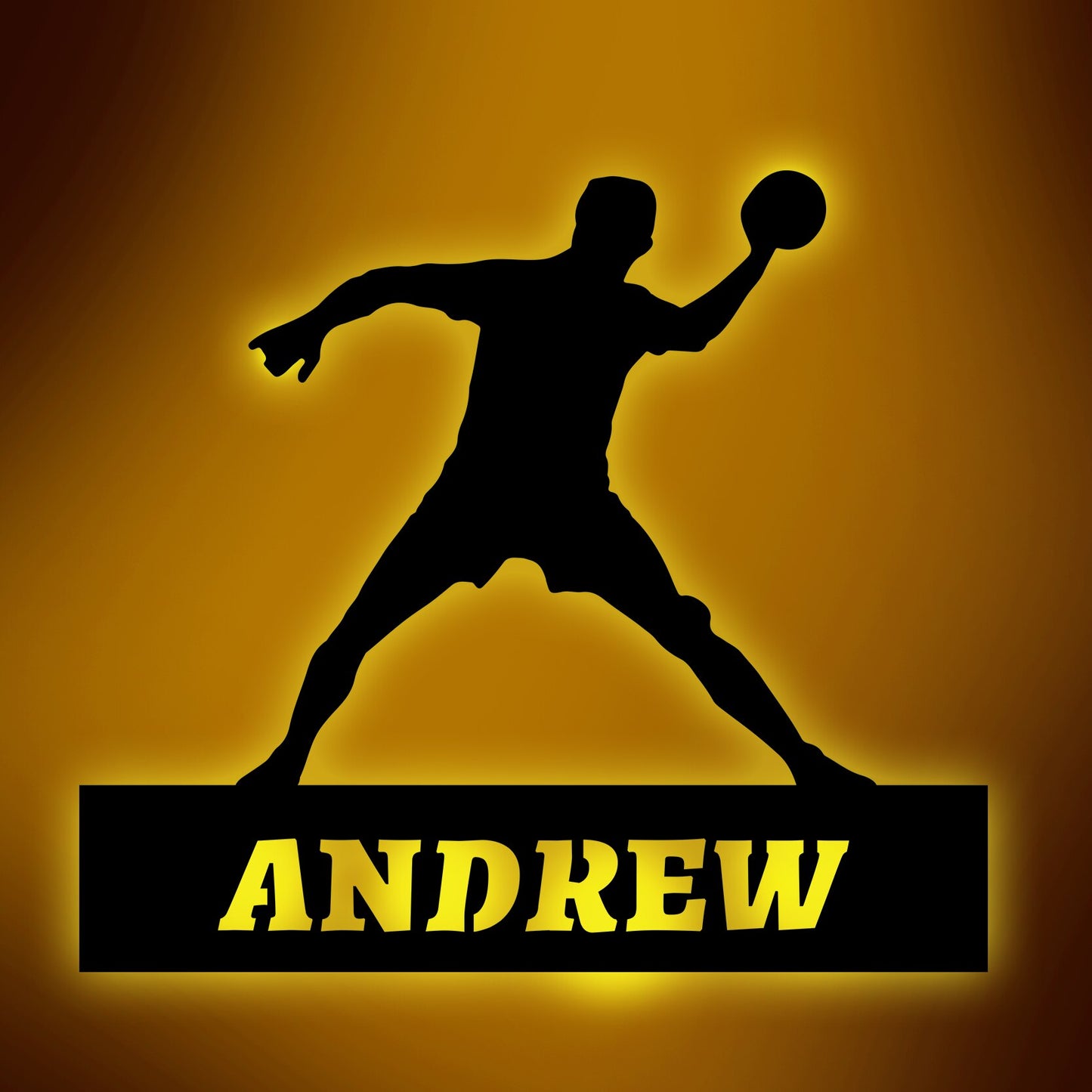 Personalisierte Lampe Handball
