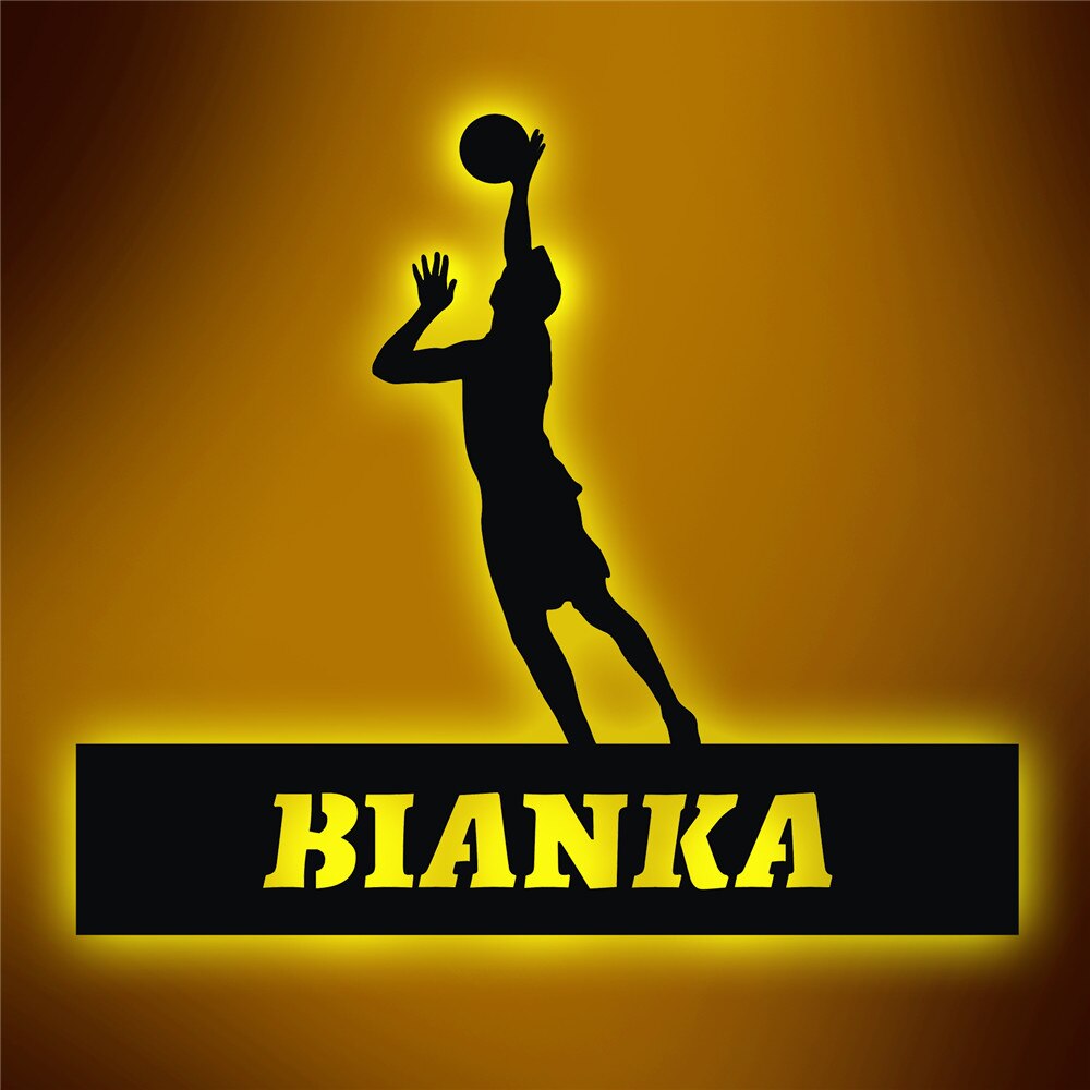 Personalisierte Lampe Volleyball