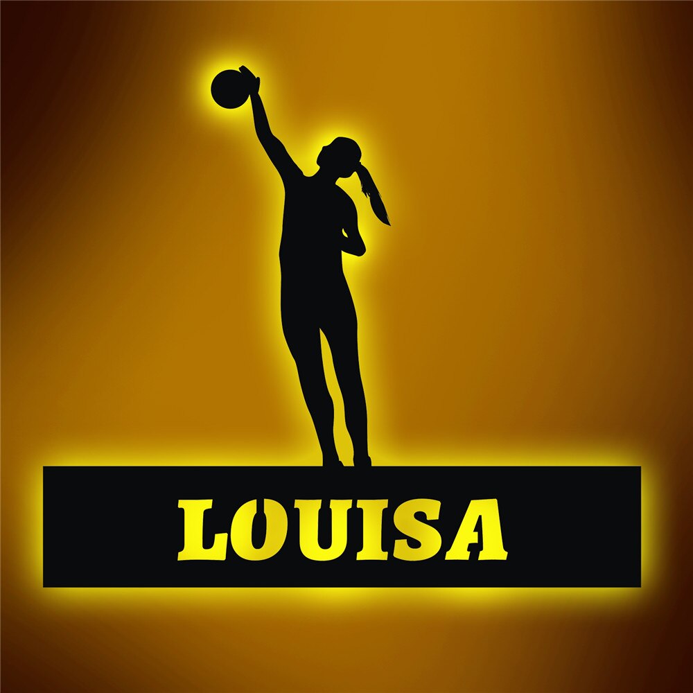 Personalisierte Lampe Volleyball