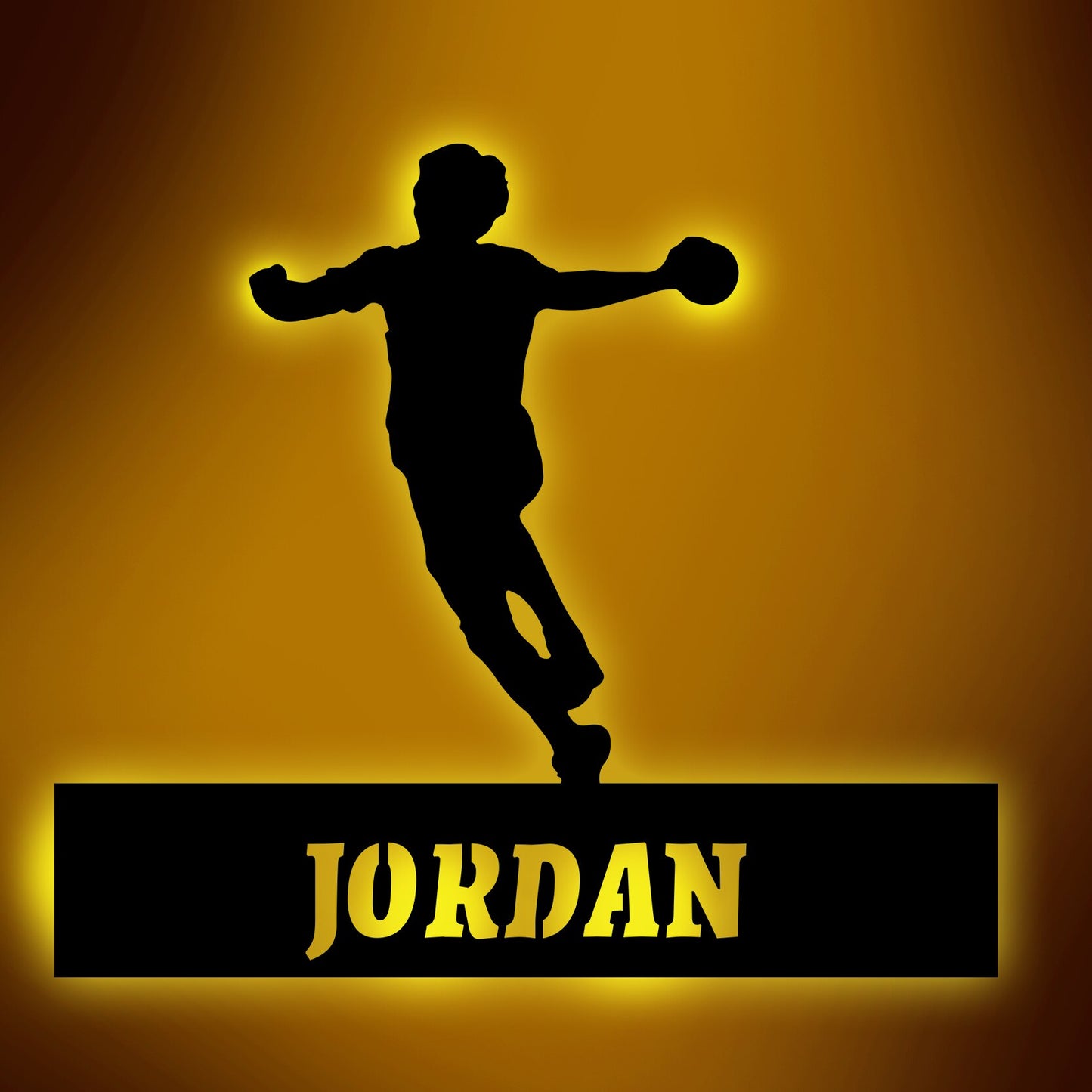Personalisierte Lampe Handball