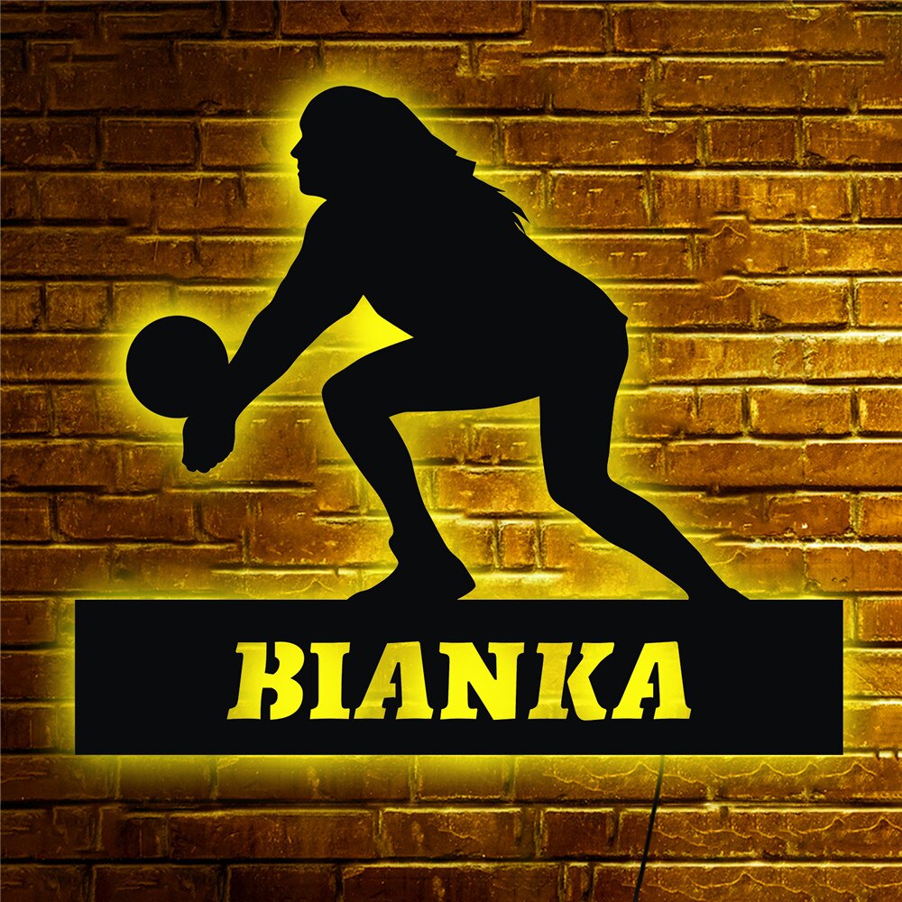 Personalisierte Lampe Volleyball