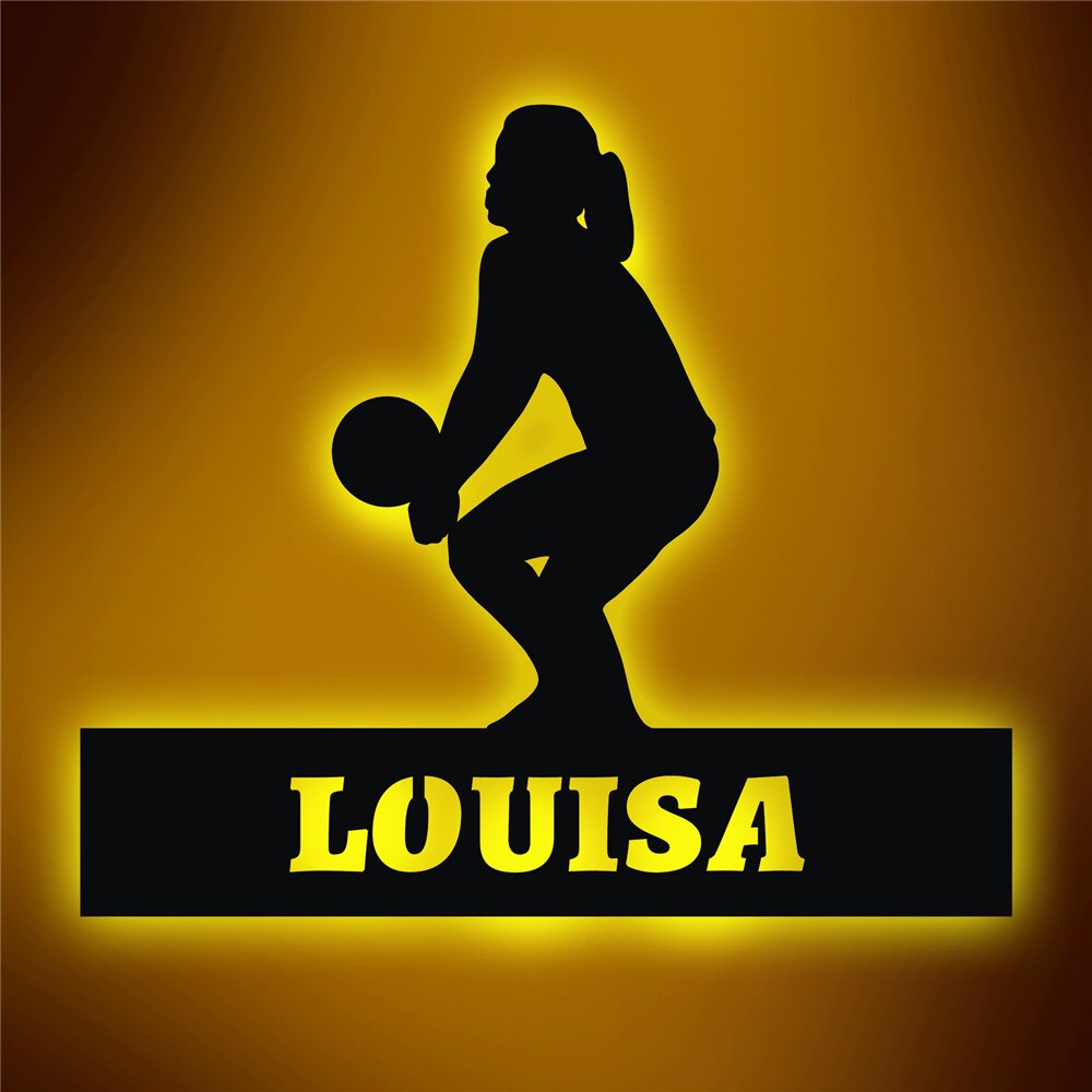 Personalisierte Lampe Volleyball