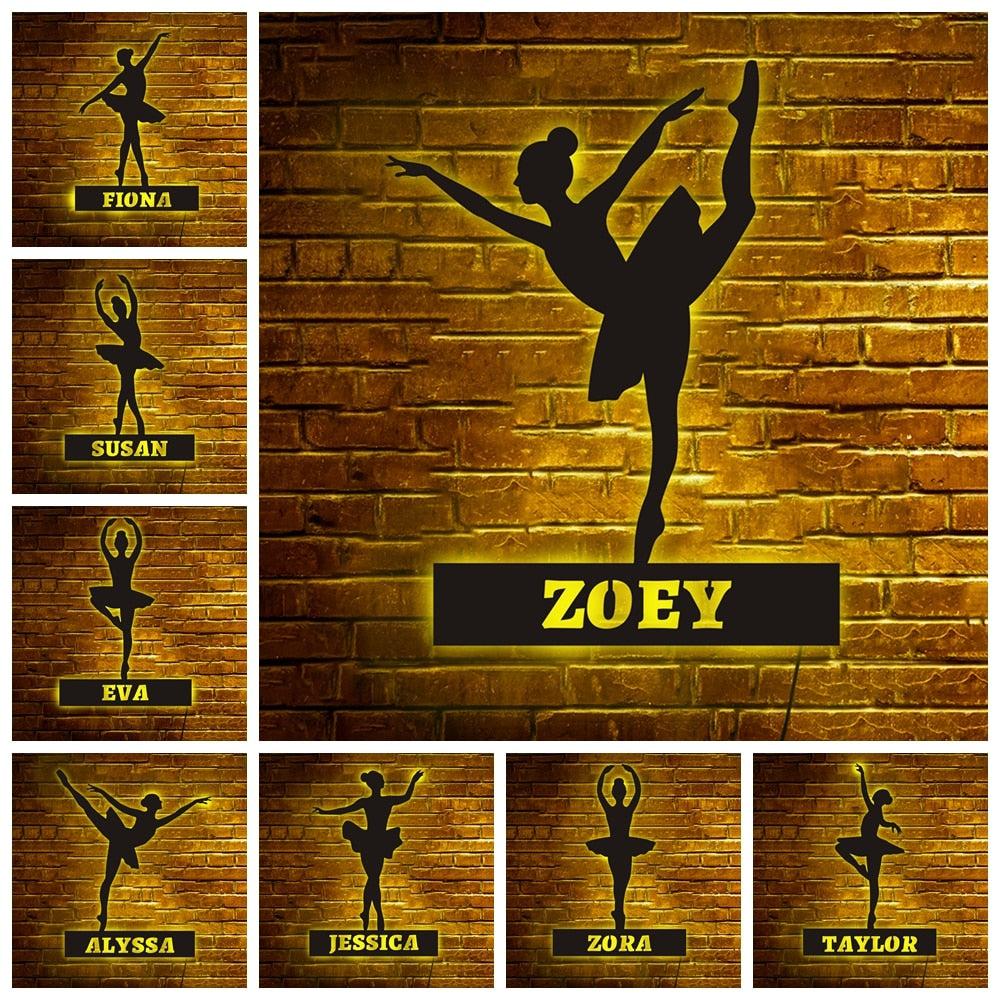 Personalisierte Lampe Ballet